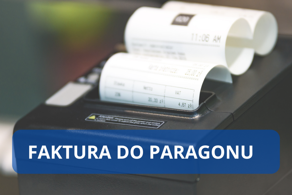 FAKTURA DO PARAGONU, BIURO RACHUNKOWE